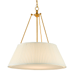 Подвесной светильник светодиодный с фактурным тканевым конусообразным абажуром White Fabric Lampshade варинант исполнения - 3 | Loft Concept в Уфе