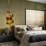 Люстра креативная из дисков цвета латунь Constellation Light and Style варинант исполнения - 3 | Loft Concept в Уфе