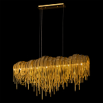 Люстра подвесная с металлическими дугами и длинными цепочками 115 см Atlantis Chain варинант исполнения - 3 | Loft Concept в Уфе