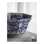 Чаша белая с синим цветочным узором Chino Dishes варинант исполнения - 5 | Loft Concept в Уфе