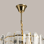 Люстра многоярусная с овальными прозрачными подвесками 36 см Harmonica варинант исполнения - 11 | Loft Concept в Уфе