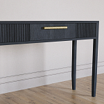 Элегантная Консоль Primo с выдвижным ящиком Черный дуб варинант исполнения - 3 | Loft Concept в Уфе