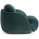 Полукруглое мягкое кресло Halle Green Armchair варинант исполнения - 4 | Loft Concept в Уфе