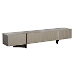 Тумба под телевизор серая с мраморной столешницей Uniqueness Marble варинант исполнения - 1 | Loft Concept в Уфе