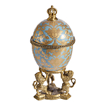 Шкатулка на величественных львах из фарфора с бронзовыми элементами Eden Garden варинант исполнения - 4 | Loft Concept в Уфе