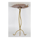 Столик приставной с столешницей Тропический лист Tropical Forest gold варинант исполнения - 3 | Loft Concept в Уфе