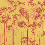 Обои ручная роспись Distant Bamboo Firefly on dyed paper варинант исполнения - 1 | Loft Concept в Уфе