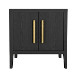 Тумбочка Primo с дверцами шпон Черный дуб варинант исполнения - 1 | Loft Concept в Уфе