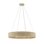 Люстра круглая из толстых деревянных реек Natural Style варинант исполнения - 2 | Loft Concept в Уфе