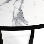 Стол обеденный раздвижной со столешницей белый мрамор Magali варинант исполнения - 8 | Loft Concept в Уфе