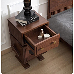 Тумбочка прикроватная с ящиком и дверцей Робот Robot Desk варинант исполнения - 6 | Loft Concept в Уфе