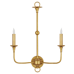 Бра настенное золотого цвета в форме подсвечника Graceful Smoothness варинант исполнения - 3 | Loft Concept в Уфе