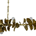 Линейная люстра Brass Eucalyptus Branches Lighting Chandelier варинант исполнения - 3 | Loft Concept в Уфе
