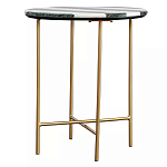 Столик приставной с круглой столешницей с полосатым узором Tabletops with Striped Pattern варинант исполнения - 1 | Loft Concept в Уфе