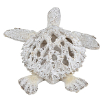 Статуэтка черепаха с ажурным панцирем и детализированной текстурой в белом цвете Marine Accessories варинант исполнения - 4 | Loft Concept в Уфе