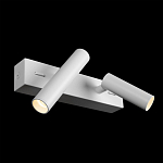 Бра с двумя цилиндрическими повортными спотами белого цвета Trumpet tube варинант исполнения - 3 | Loft Concept в Уфе