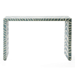 Консоль Дизайнерская Kenya Console ZEBRA Bone Inlay blue варинант исполнения - 1 | Loft Concept в Уфе