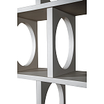 Белый дизайнерский Стеллаж Ring White Wood Bookcase варинант исполнения - 3 | Loft Concept в Уфе