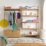 Корзина для белья из ткани букле Boucle Organizers Round варинант исполнения - 3 | Loft Concept в Уфе