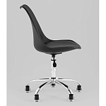 Офисный стул на металлическом основании EGGERY Black пластик варинант исполнения - 4 | Loft Concept в Уфе