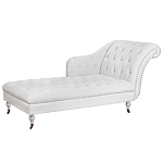 Кушетка белая с мягкой обивкой из велюра Michael Couch варинант исполнения - 1 | Loft Concept в Уфе