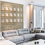 Панно на стену плетеное Макраме бежевый цвет  варинант исполнения - 12 | Loft Concept в Уфе