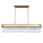 Люстра подвесная овальная со стеклянными трубками Длина 100 см Nembus варинант исполнения - 1 | Loft Concept в Уфе