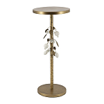 Столик золотистый с цветочной композицией на основании Forest Fairy Tale варинант исполнения - 3 | Loft Concept в Уфе