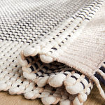 Ковер Woven from Wool с бахромой по краям варинант исполнения - 2 | Loft Concept в Уфе