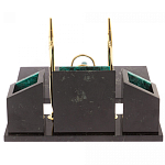 Настольный письменный набор из змеевика с часами Successful Leader варинант исполнения - 3 | Loft Concept в Уфе