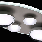 Потолочный светильник овальной формы белого цвета с 4-мя лампами Lunar Pebbles варинант исполнения - 9 | Loft Concept в Уфе