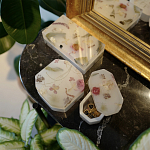 Шкатулка из эпоксидной смолы с цветами розовая Epoxy Resin Rectangular Box Pink варинант исполнения - 6 | Loft Concept в Уфе