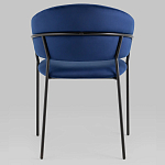 Стул в велюре синего цвета Horizon варинант исполнения - 4 | Loft Concept в Уфе