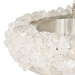 Люстра светодиодная фактурная в форме кольца Amber Crystal варинант исполнения - 2 | Loft Concept в Уфе