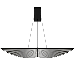 Люстра в виде распахнутых крыльев из тонких металлических планок Flight of Freedom варинант исполнения - 9 | Loft Concept в Уфе