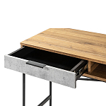 Стол рабочий в стиле лофт с ящиком и нишей для хранения Urban Style Space варинант исполнения - 3 | Loft Concept в Уфе