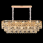 Люстра овальная каскадная с подвесками в форме колец Galaxy of Light варинант исполнения - 4 | Loft Concept в Уфе