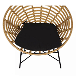 Стул круглый с ротанговым плетением Round Wicker Stool варинант исполнения - 5 | Loft Concept в Уфе