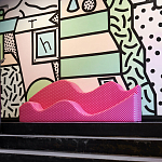 Дизайнерский модульный диван волнистой формы с цветным принтом Poltronova Superonda Sofa варинант исполнения - 13 | Loft Concept в Уфе