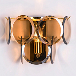 Бра с круглыми стеклянными подвесками Cardiel Amber Glass Wall Lamp варинант исполнения - 2 | Loft Concept в Уфе