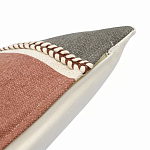 Подушка декоративная с геометрическим узором и плетенными вставками Divine Abstractions варинант исполнения - 3 | Loft Concept в Уфе