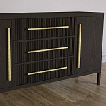 Буфет Primo с тремя ящиками и двумя фасадами Темный орех варинант исполнения - 3 | Loft Concept в Уфе