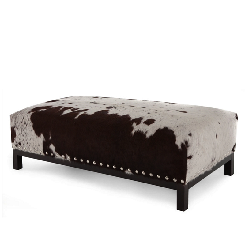 Банкетка Cowhide Bench Коричневый в Уфе | Loft Concept 