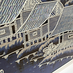 Картина ручная вышивка бисером Ночной пейзаж Night Boat Bay варинант исполнения - 2 | Loft Concept в Уфе