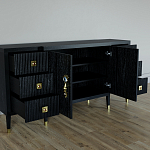 Большой Комод-буфет Elsa Dreams Black с ящиками варинант исполнения - 1 | Loft Concept в Уфе