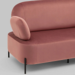 Диван в велюровой обивке цвета пыльная роза COLOR BLOCK варинант исполнения - 5 | Loft Concept в Уфе