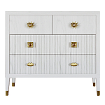 Бельевой Комод с 4 ящиками Elsa Dreams White варинант исполнения - 6 | Loft Concept в Уфе