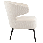 Современное мягкое кресло на металлических ножках Rakush Milk варинант исполнения - 5 | Loft Concept в Уфе