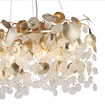 Люстра с декоративными подвесками из прозрачного стекла в форме монеток FAIRYTREE Light варинант исполнения - 5 | Loft Concept в Уфе