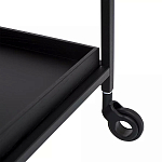 Тумба чёрная на колёсах Cabinet on Wheels варинант исполнения - 3 | Loft Concept в Уфе